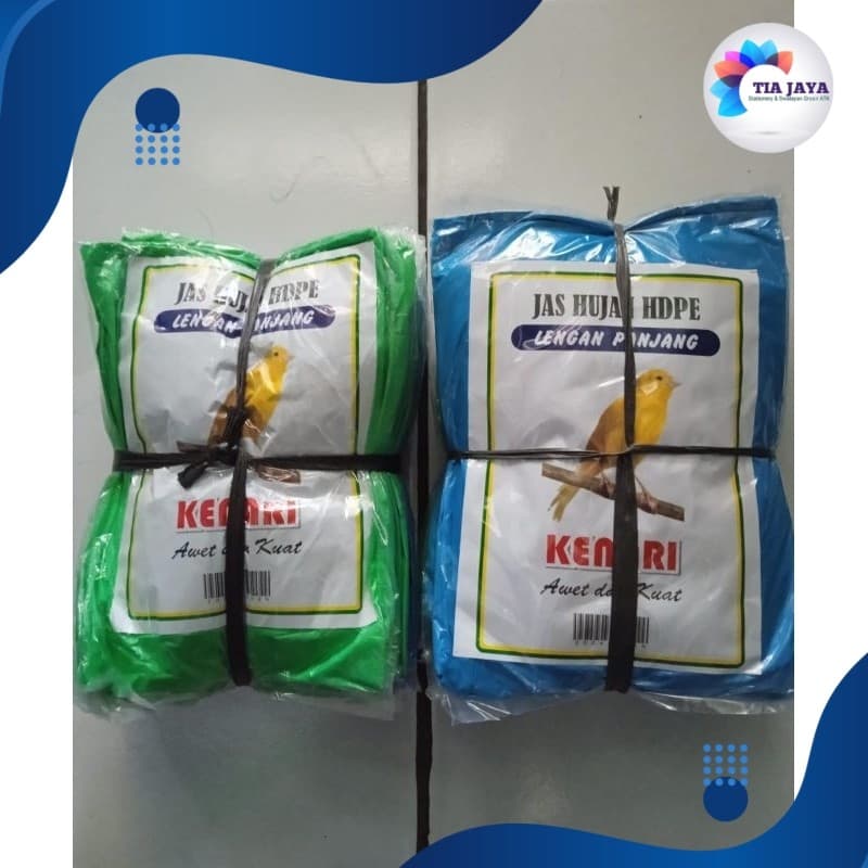 Jas Hujan Plastik Tebal KENARI 12pcs Ponco