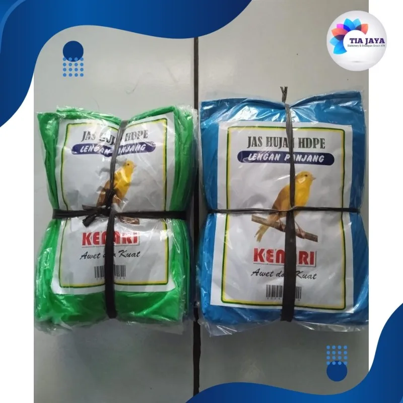 Jas Hujan Plastik Tebal KENARI 12pcs Ponco