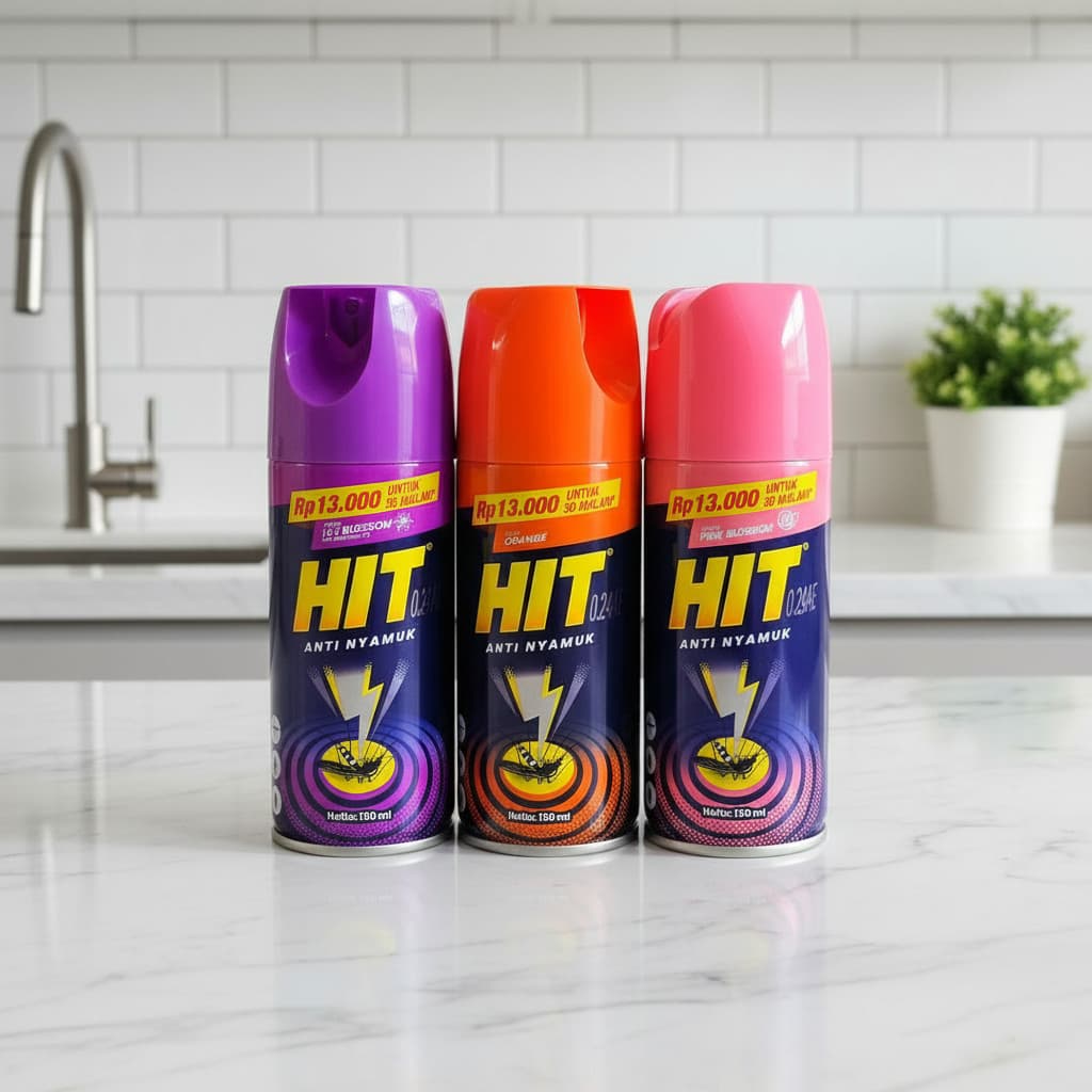 HIT Anti Nyamuk Spray 150ml All Varian - Obat Nyamuk Semprot - Pembasmi Serangga & Nyamuk Efektif