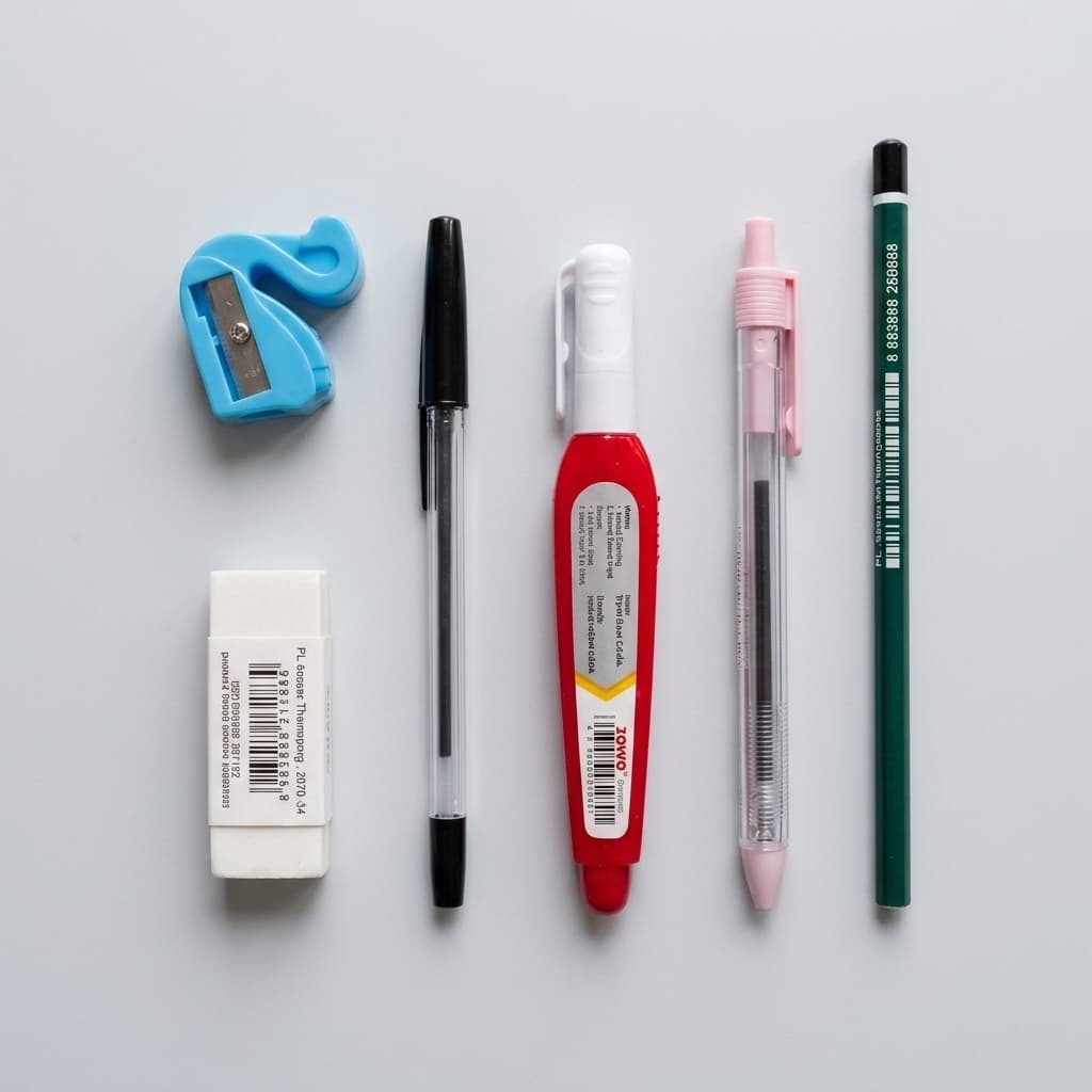 Paket Alat Tulis 6 Pcs Lengkap untuk Sekolah Kantor Anak