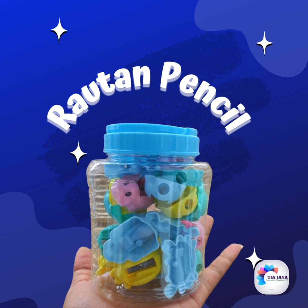 Serutan Toples/Rautan pencil keler isi 24pcs mix