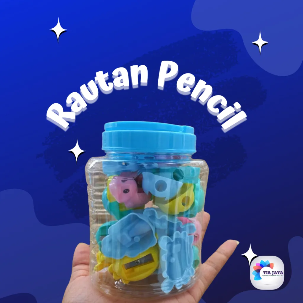 Serutan Toples/Rautan pencil keler isi 24pcs mix
