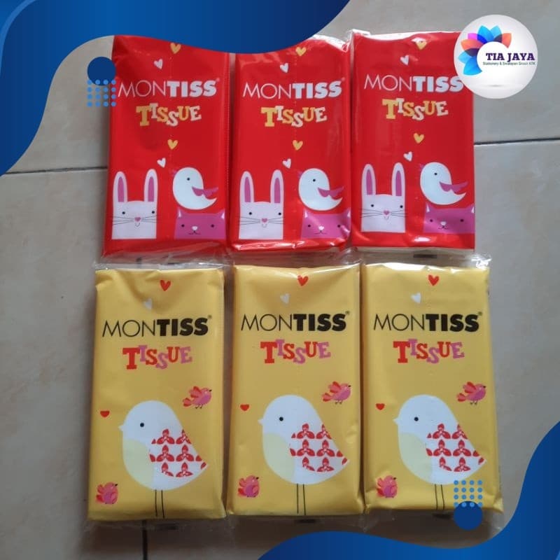 Tisu Montiss Travel Pack 50 Sheets/2ply