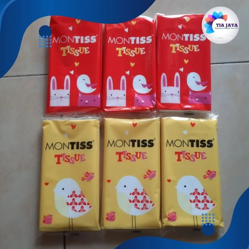 Tisu Montiss Travel Pack 50 Sheets/2ply