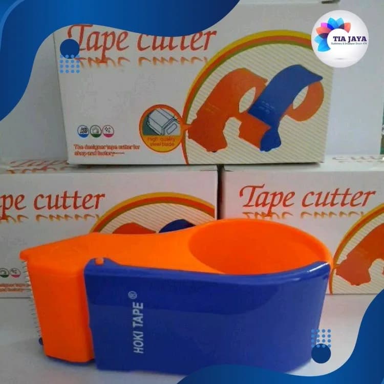 ape Cutter HOKI TAPE – Pemotong Lakban Plastik Berkualitas, Tajam dan Tahan Lama untuk Kebutuhan Kantor & Pengemasan Barang