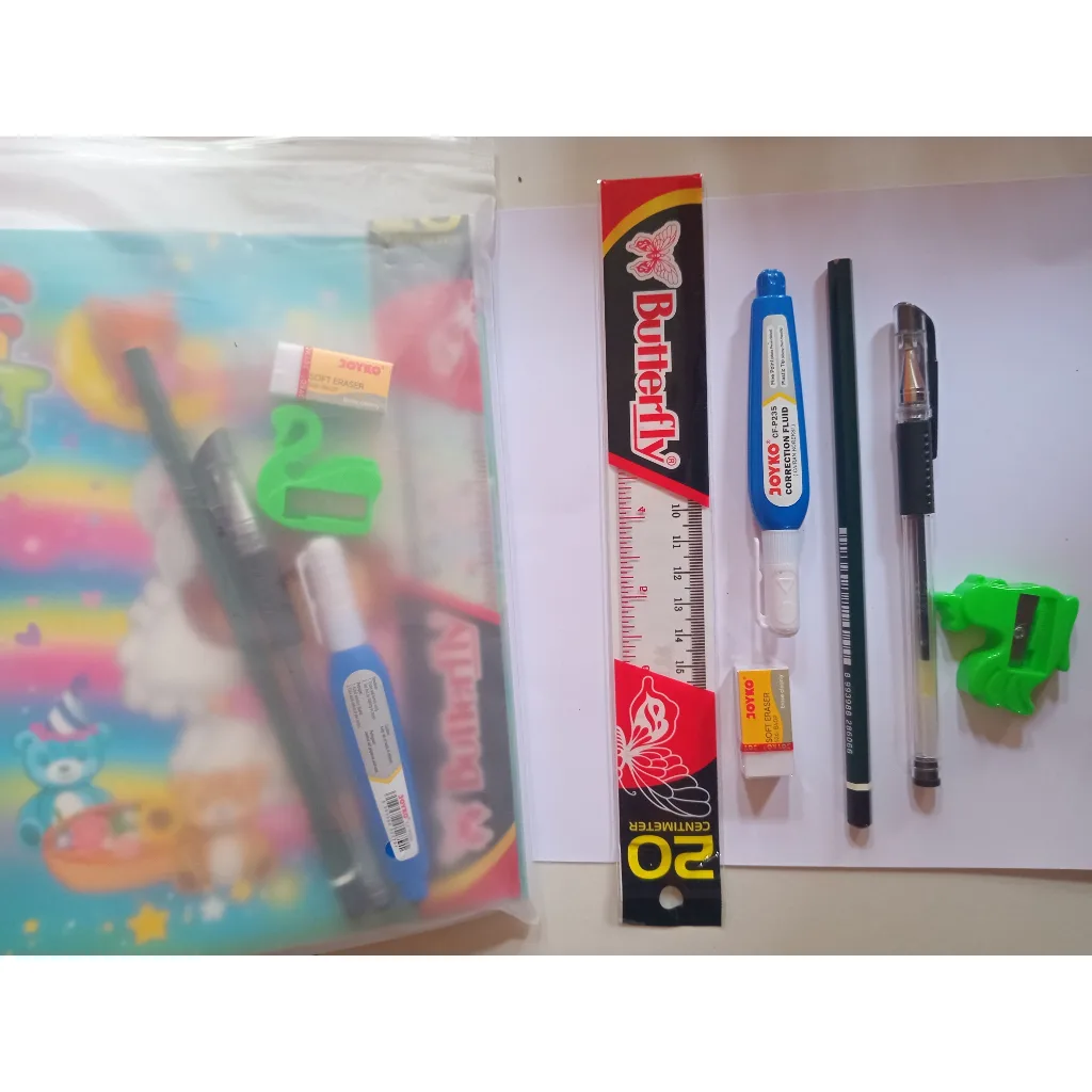 Paket Esensial Alat Tulis Sekolah 7 item