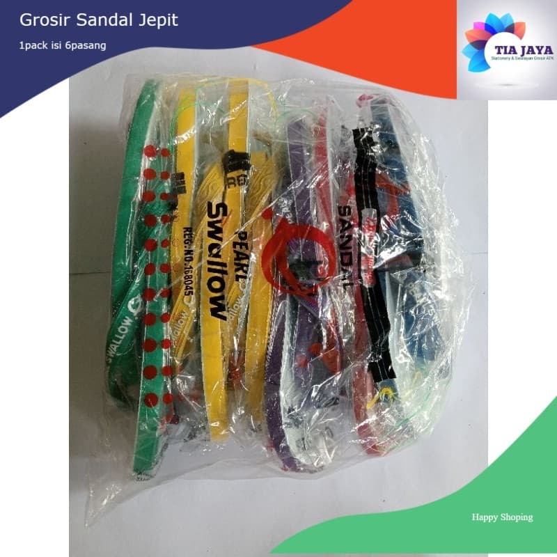 Grosir Sandal Jepit (1PACK) PEARL SWALLOW SERI UK 9-10,5 ISI 6PASANG & SKYBOAT
