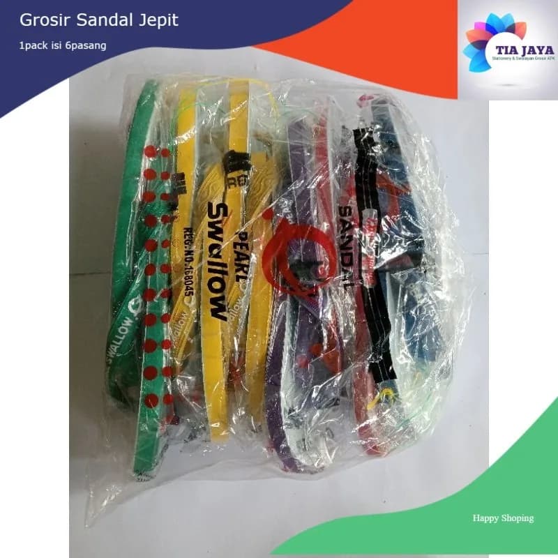 Grosir Sandal Jepit (1PACK) PEARL SWALLOW SERI UK 9-10,5 ISI 6PASANG & SKYBOAT