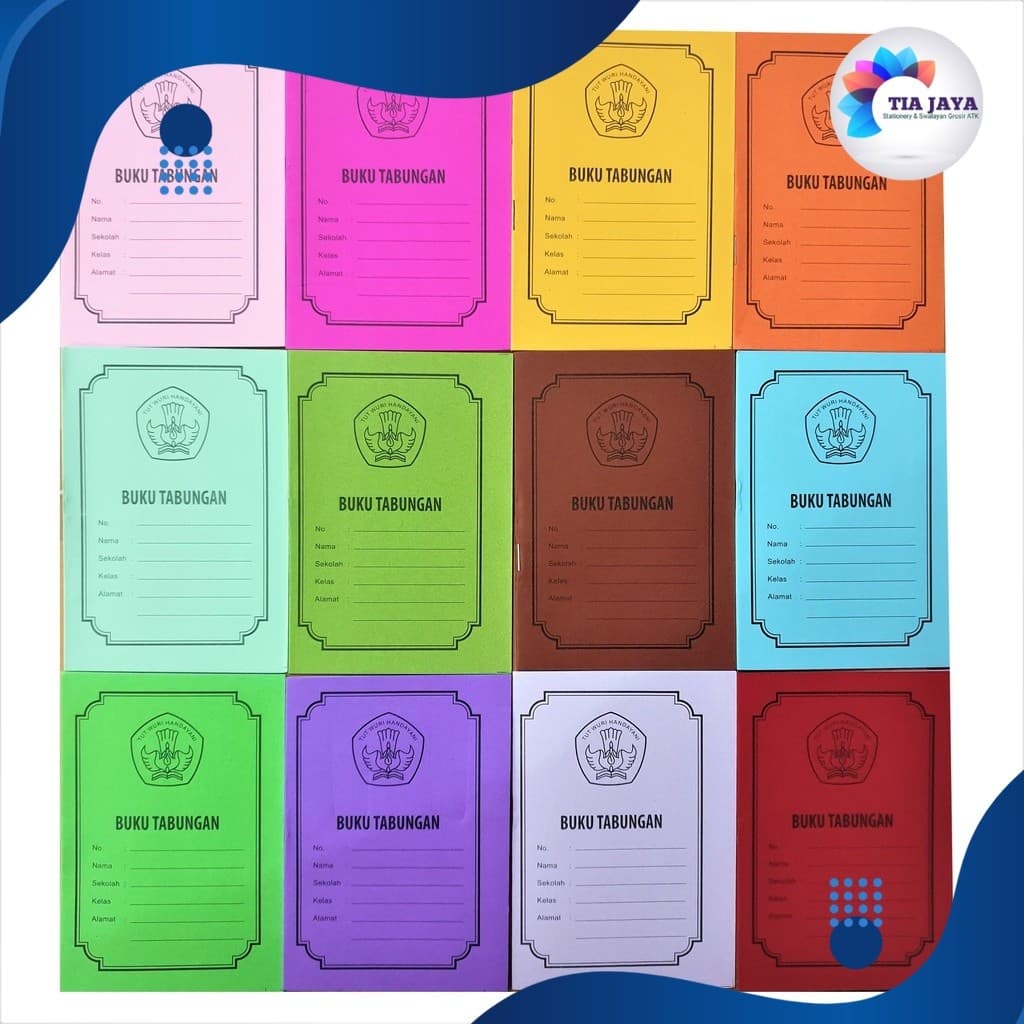 (ISI100)Buku Tabungan/Keuangan/Menabung Murah Sekolah Pancasila 12 Halaman Warna Campur Murah