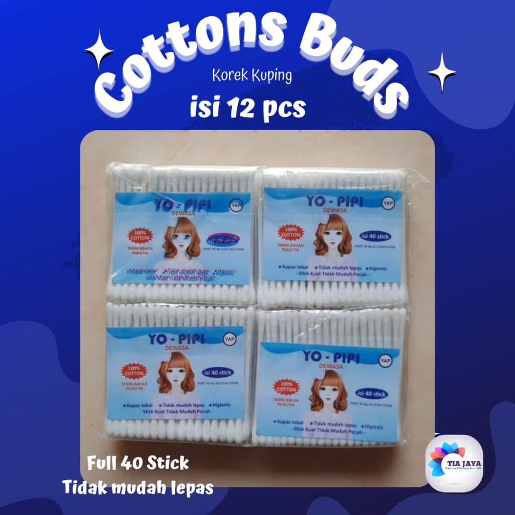 Cotton Buds Korek Kuping 12Sachet